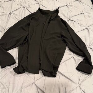 Black Button-Up Blouse